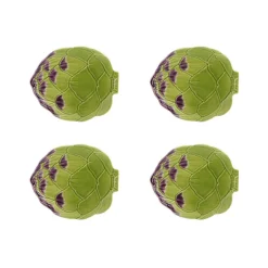 Artichoke Fruit Plate, set of 4