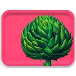 Artichoke Large Rectangular Birchwood Tray