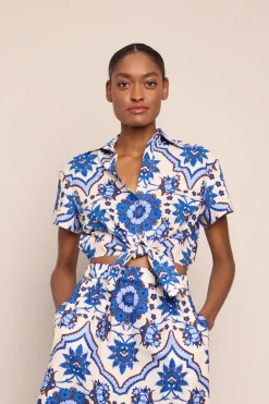 Asbury Top in Mystic Blue