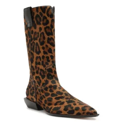 Ashley Hair Calf Bootie in Leopard