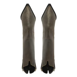 Ashley Leather Bootie in Black