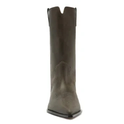 Ashley Leather Bootie in Black