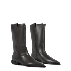 Ashley Leather Bootie in Root Brown