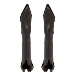 Ashley Leather Bootie in Root Brown