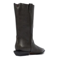 Ashley Leather Bootie in Root Brown