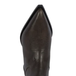 Ashley Leather Bootie in Root Brown