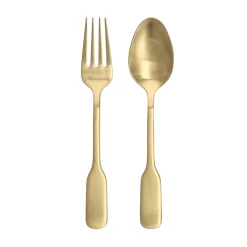 Ashton Brushed Gold 2-Piece Flatware Set