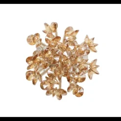 Aster Napkin Ring in Champagne, Set of 4