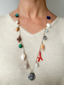 Athena Medal Charm Necklace