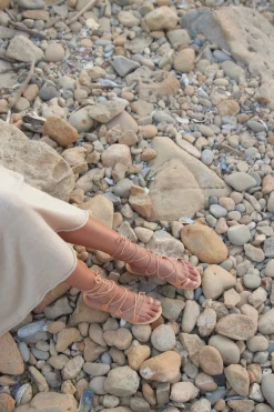 Athena Vegetable Tanned Leather Sandal