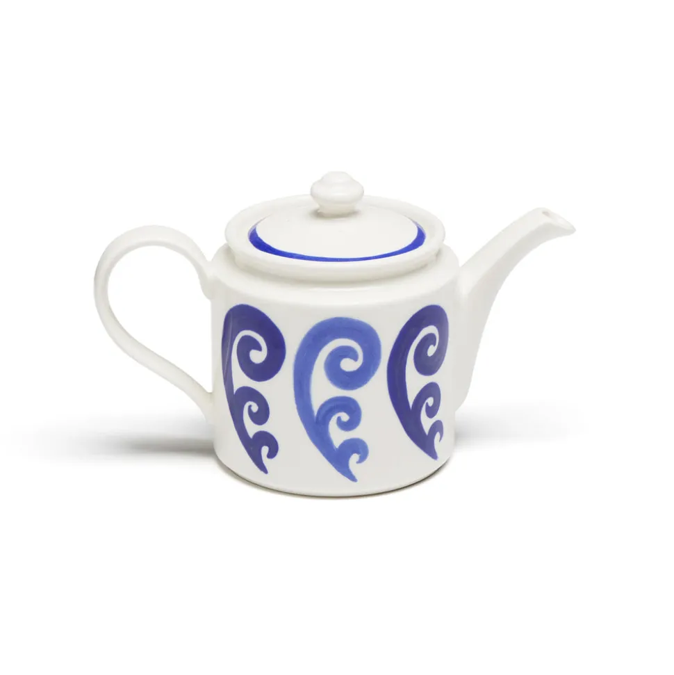 Athenee Peacock Two Tone Blue Tea Set