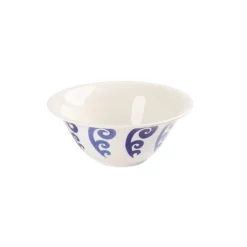 Athenee Two Tone Blue Peacock Salad Bowl