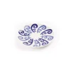 Athenee Two Tone Blue Peacock Dessert Plate