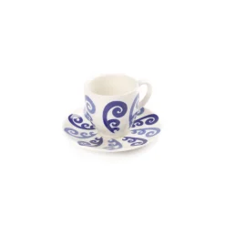 Athenee Two Tone Blue Peacock Espresso Cup