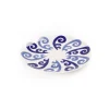 Athenee Two Tone Blue Peacock Dinner Plate