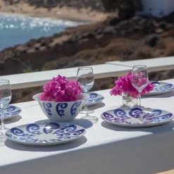 Athenee Two Tone Blue Peacock Dinner Plate