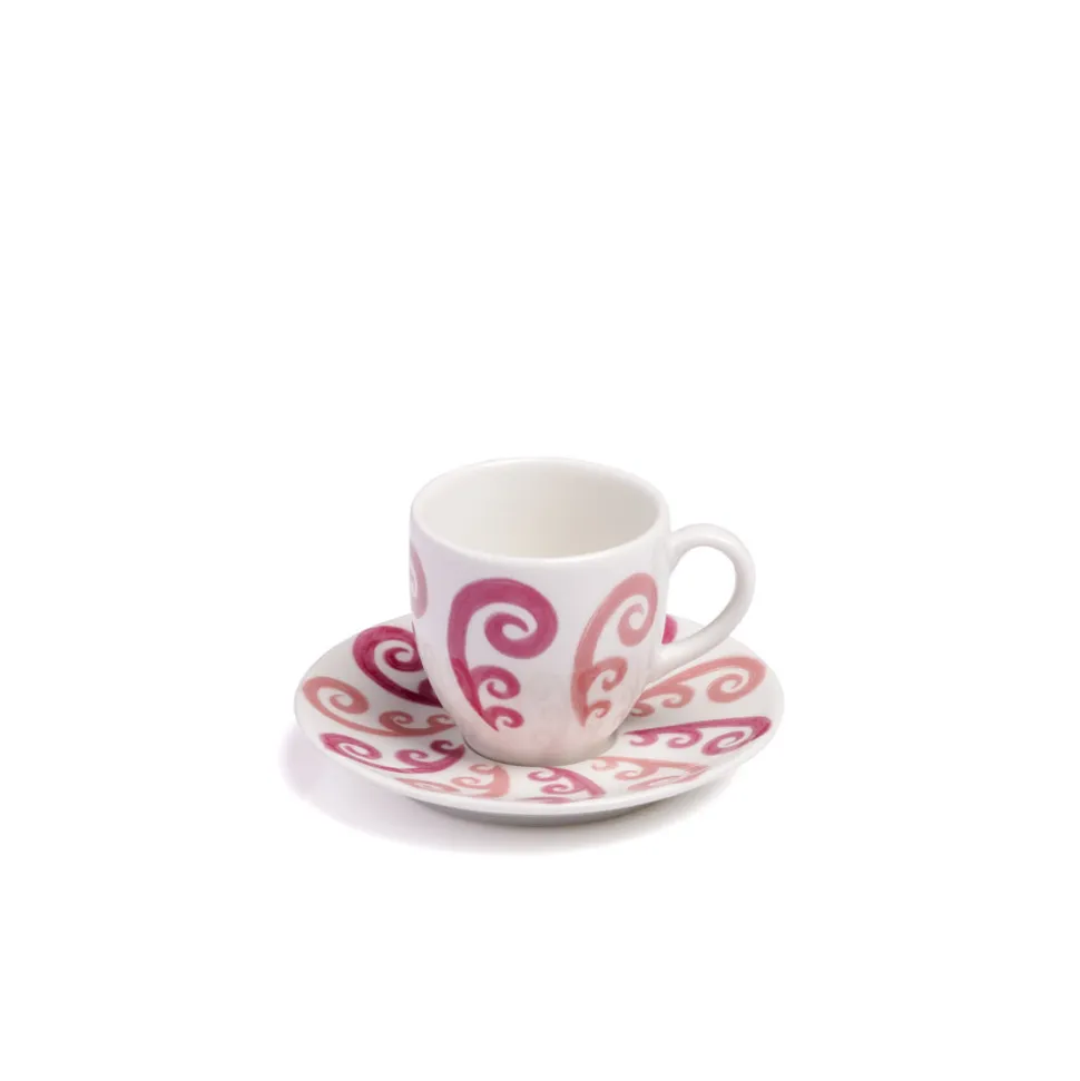 Athenee Two Tone Pink Peacock Espresso Cup