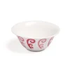 Athenee Two Tone Pink Peacock Salad Bowl