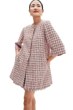 Audrey Coat in Eyelash Tweed