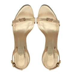 Aurora Sling Metallic Sandal in Platinum