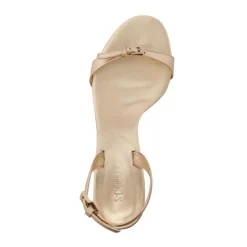 Aurora Sling Mid Metallic Sandal in Platina