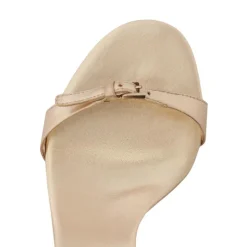 Aurora Sling Mid Metallic Sandal in Platina