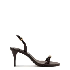 Aurora Sling Mid Patent Sandal in Maplewood