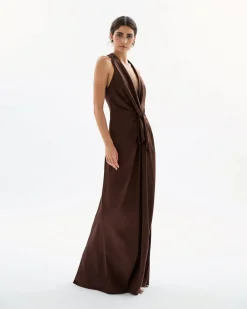 Ava Gown in Chocolate