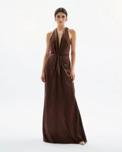 Ava Gown in Chocolate
