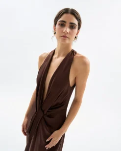 Ava Gown in Chocolate