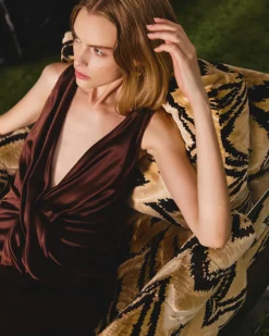 Ava Gown in Chocolate