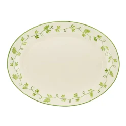 Ava Oval Platter in Green