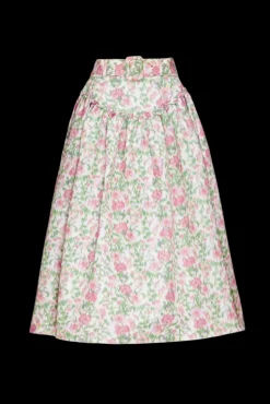 Avery Skirt in Pink and Green Tigerlily