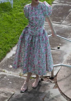 Avery Skirt in Pink and Green Tigerlily