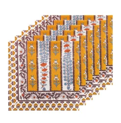 Avignon Napkins Dijon & Blue, Set of 6