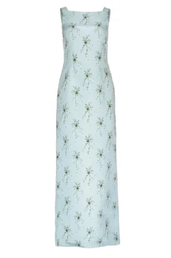 Ayak Dress in Blue Wildflower