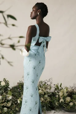 Ayak Dress in Blue Wildflower