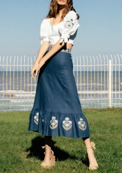 Ayan Skirt in Blue