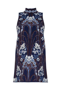 Ayla Mini Dress in Fontaine Navy