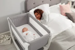 BÉABA by Shnuggle Convertible Air Bedside Sleeper Bassinet