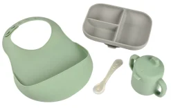 BÉABA The Essentials Silicone Meal Set in Grey/Sage