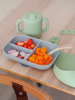 BÉABA The Essentials Silicone Meal Set in Grey/Sage