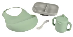BÉABA The Essentials Silicone Meal Set in Grey/Sage