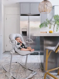 BÉABA Up & Down Height Adjustable Baby Rocker in Grey