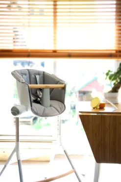 BÉABA Up & Down High Chair with Cushion in Grey