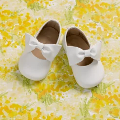 Baby Ballerina with Bow White