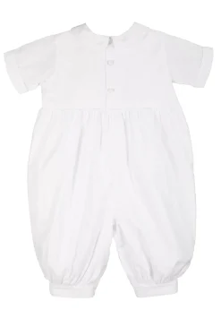 Baby Boys White Romper
