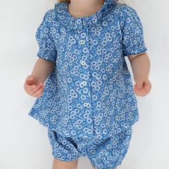 Baby Girl Rosebay Puff Sleeve Bloomer Set