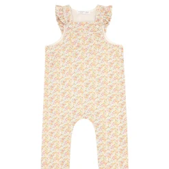 Baby Girls Marigold Floral Overalls