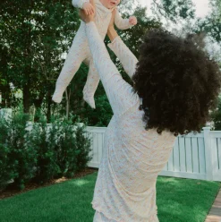 Baby Marigold Floral Pima Footie